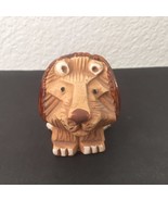 Mid Century Lion Pottery Figurine Sculpture Miniature Vintage Japanese S... - $26.99