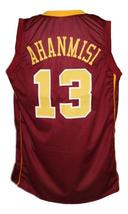 Maverick Ahanmisi Custom College Basketball Jersey New Sewn Maroon Any Size image 2