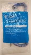 Vintage NOS AT&T 12' Handset Spring Cord Light Gray Blue H4DU 254 - $4.95