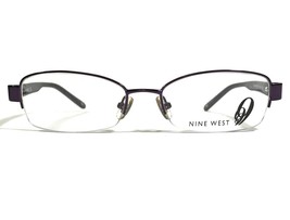 Nine West 403 RU6 Eyeglasses Frames Purple Rectangular Half Rim 52-17-135 - $41.89