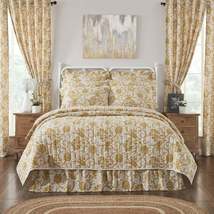 Dorset Gold Floral Luxury King Queen Twin Bedding Quilt Sale - $50.00+