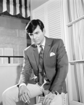 Stuart Damon in The Champions portrait on set smoking cigarette 16x20 Canvas Gic - $69.99