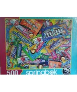 Spring Bok Sweet Tooth 500 piece puzzle candy Snickers Butterfinger M&amp;M New - $18.69