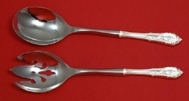 Rose Point by Wallace Sterling Silver Salad Serving Set Pierced Custom 10 1/2" - $132.76