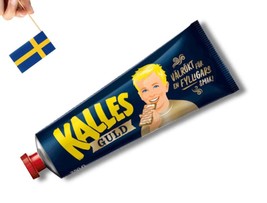 1 Tube Kalles Kaviar Guld 250g (8.81 oz.), Swedish Kalles Kaviar Light, Creamed  - $12.50