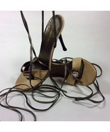 Roberto Rinaldi Ladies High Heel Tie Up Strap Sandals Made In Italy Size 8 - $46.40