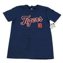 Detroit Tigers Shirt Blue Mens MLB Baseball Short Sleeve Graphic T-Shirt Size M - $12.19