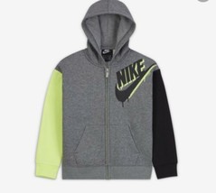 Size 6 Boys Nike FULL-ZIP Hoodie In Grey Bnwts $48.00 - $29.69