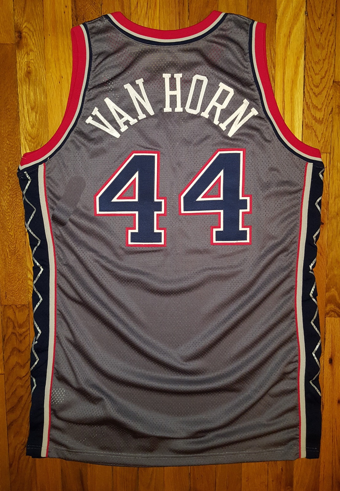 1998-99 New Jersey Nets Keith Van Horn Game Used Worn Gray Jersey 50+5 pro  cut