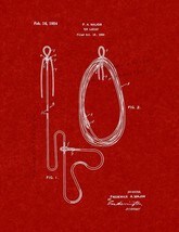 Toy Lariat Patent Print - Burgundy Red - $7.95+