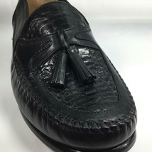 Domani by Johnston & Murphy Mens Tassel Loafer Slip On Shoes Black SZ 8M  - $64.05