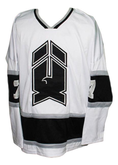 New haven nighthawks retro hockey jersey 1980 white black   1