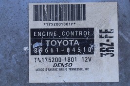 Toyota Engine Control Module Computer Unit ECM ECU 89661-04510 TN-175200-1801 image 2
