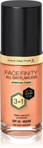 Max Factor Facefinity All Day Flawless long-lasting foundation SPF20 Dee... - $24.74