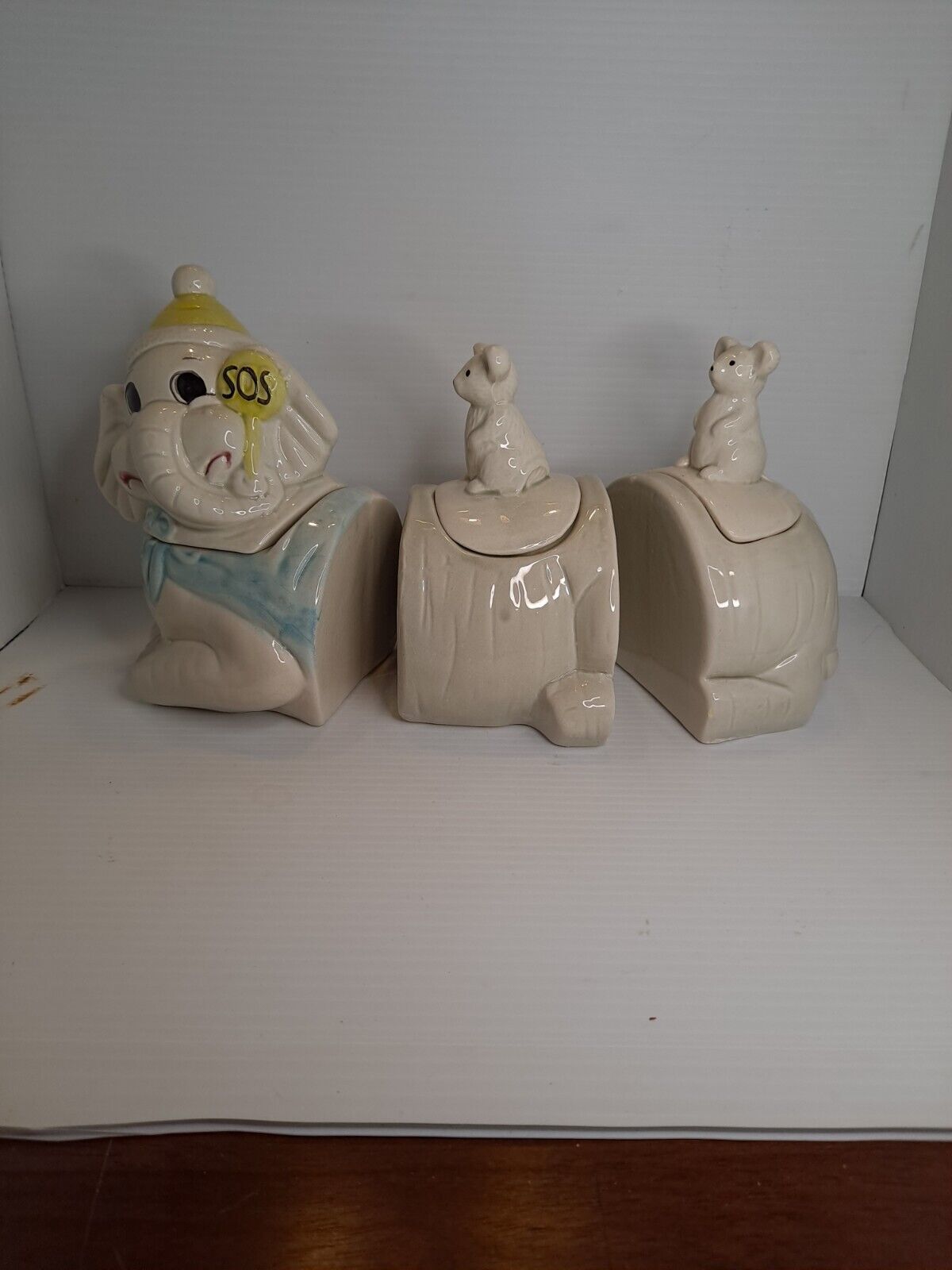 Elephant And Mice Canister/Cookie Jar Kitchen & Home