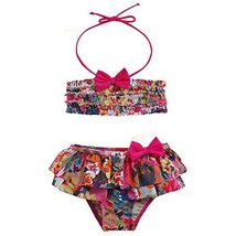 Cute Baby Girls Colorful Beach Suit Lovely Swimsuit 1-2 Years Old(80-90cm)