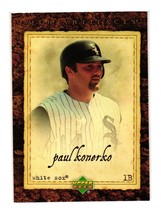 Paul Konerko player worn jersey patch baseball card (Chicago