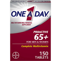 One A Day Proactive 65+ Multivitamin Tablets for Men and Women, 150ct Ex... - $13.85