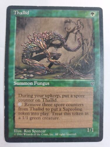 MTG Magic The Gathering Card Thallid Summon Fungus Green Fallen Empires ...