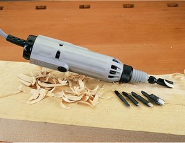 Automach Hand Craft HCT-30A Power Carver Aluminum Body Electric Wood Carving  Tool Set, With 5 Accessory Blades, for Woodworking 
