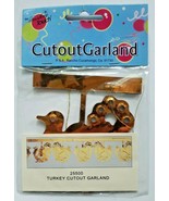 The Finishing Touch Turkey Cutout Garland New In Packaging - $9.99