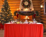 14Ft Red Table Skirt Tulle Tutu Table Skirt Ruffle Table Skirting For Gr... - $72.32