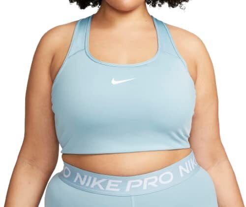 Nike Women's Medium Support Non Padded Sports Bra Medium Blue BV3630-404