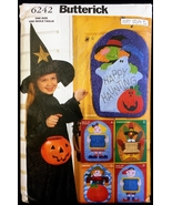 Uncut Soft Stuff Fall Door Hanging Decorations Halloween Butterick 6242 ... - $6.99
