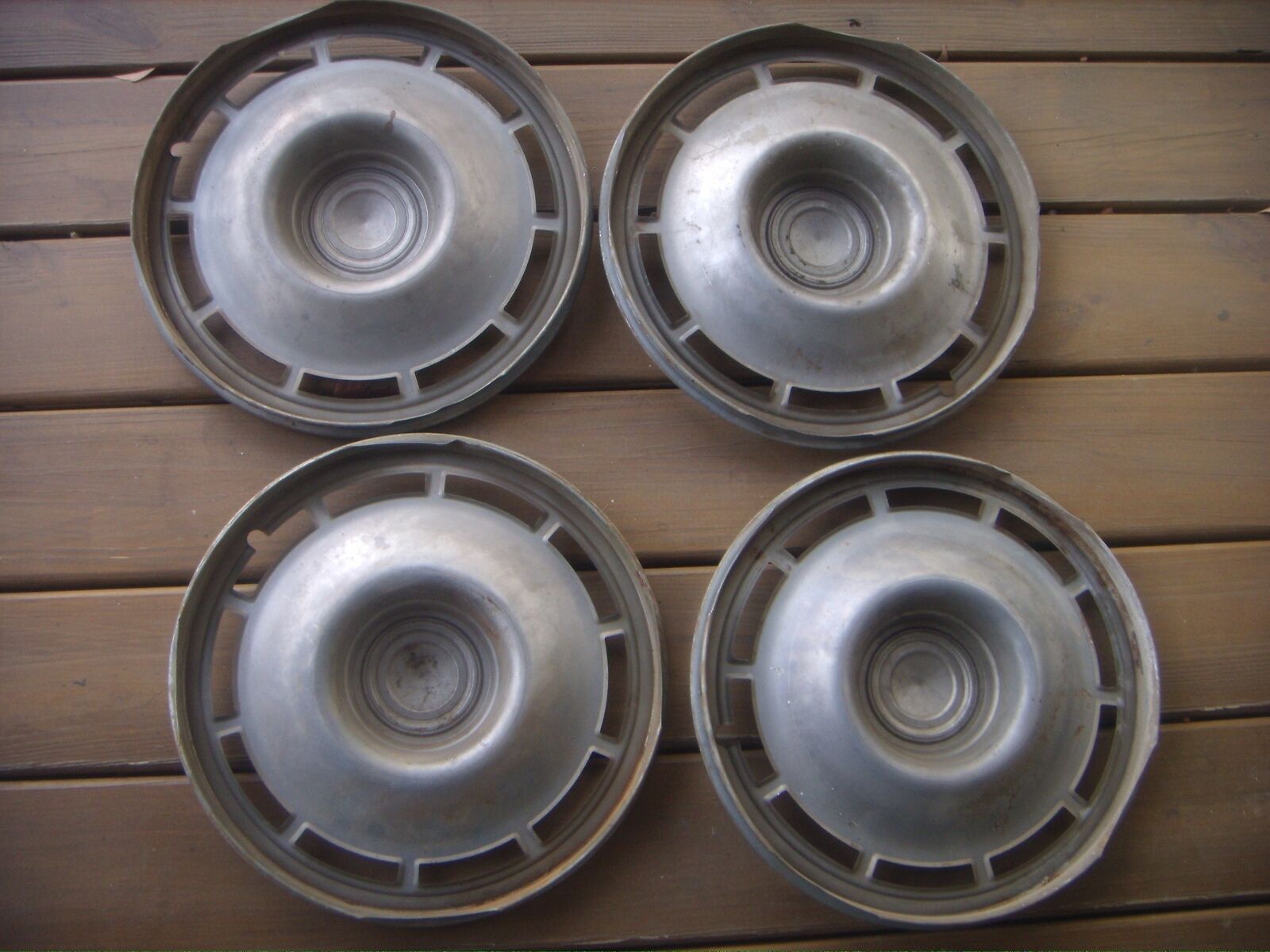 Hubcaps Chevy Camaro Chevelle Nova Hub Caps 10 Slot Wheel Cover 4 pc ...