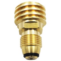 Converts Propane Lp Tank Pol Service Valve To Qcc Outlet Adapter Brass New - $28.99