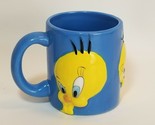 Warner Bros.Tweety Bird Mug Cup Embossed 3D Looney Tunes Coffee Tea Cocoa - $17.77