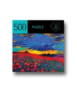 Poppy Field Jigsaw Puzzle 500 Piece 28&quot; x 20&quot; Durable Fit Pieces Leisure - $19.80