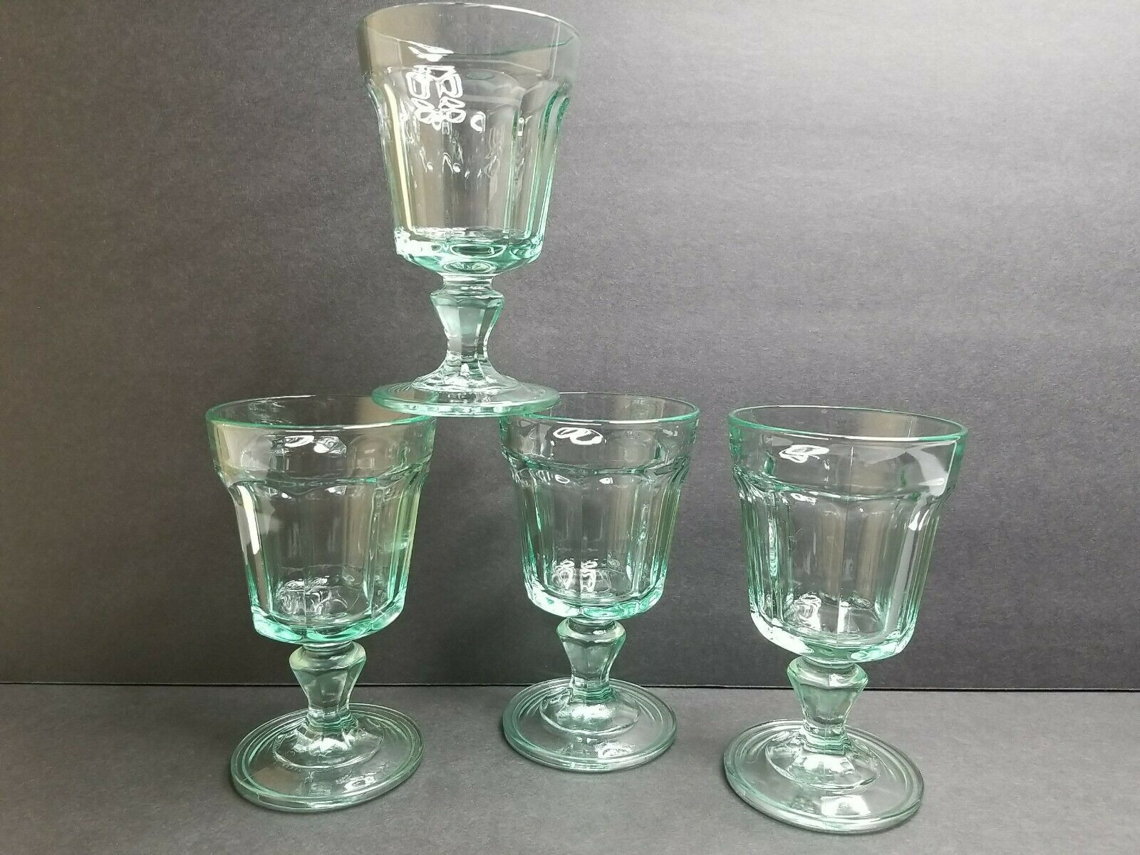 Bormioli Rocco Romantic Cooler Glass Set of 4 16 oz Pastel Green