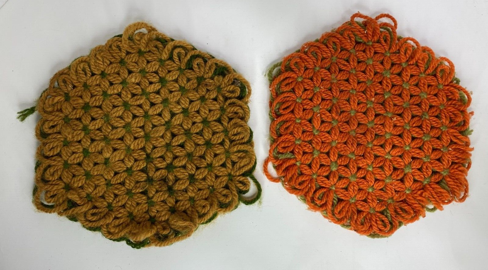 VINTAGE Crochet Pot Holders Lot Handmade VINTAGE Crocheted Potholders Lot