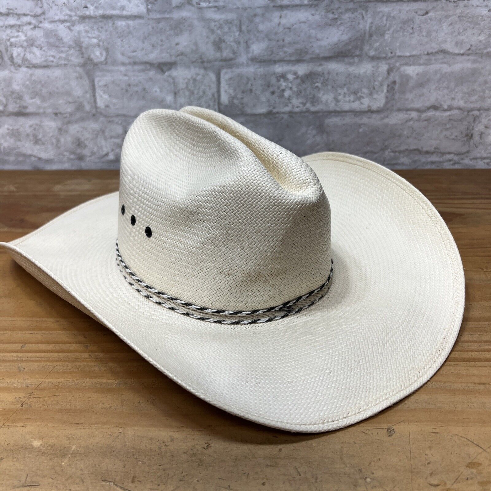 Vintage Stetson JBS XXXXXXXX 8x Straw Cowboy Western Hat Size 7 1/8 ...