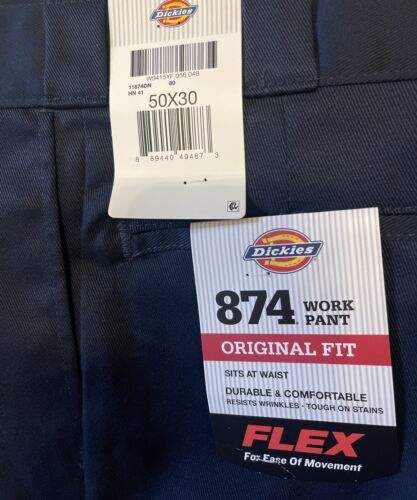 Dickies Men's 874 Original Fit Work Pants Straight Leg Dark Navy Size ...