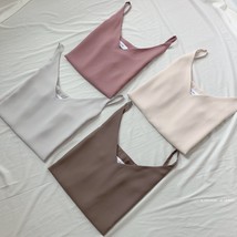 White Chiffon Top V-neck Bridesmaid Tank Tops Summer Women Chiffon Tank US0-US8 image 13