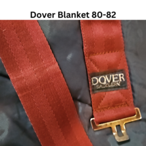 Dover Stable Blanket Navy Red Size 80-82 USED with tear Riders Horse Clothing image 2