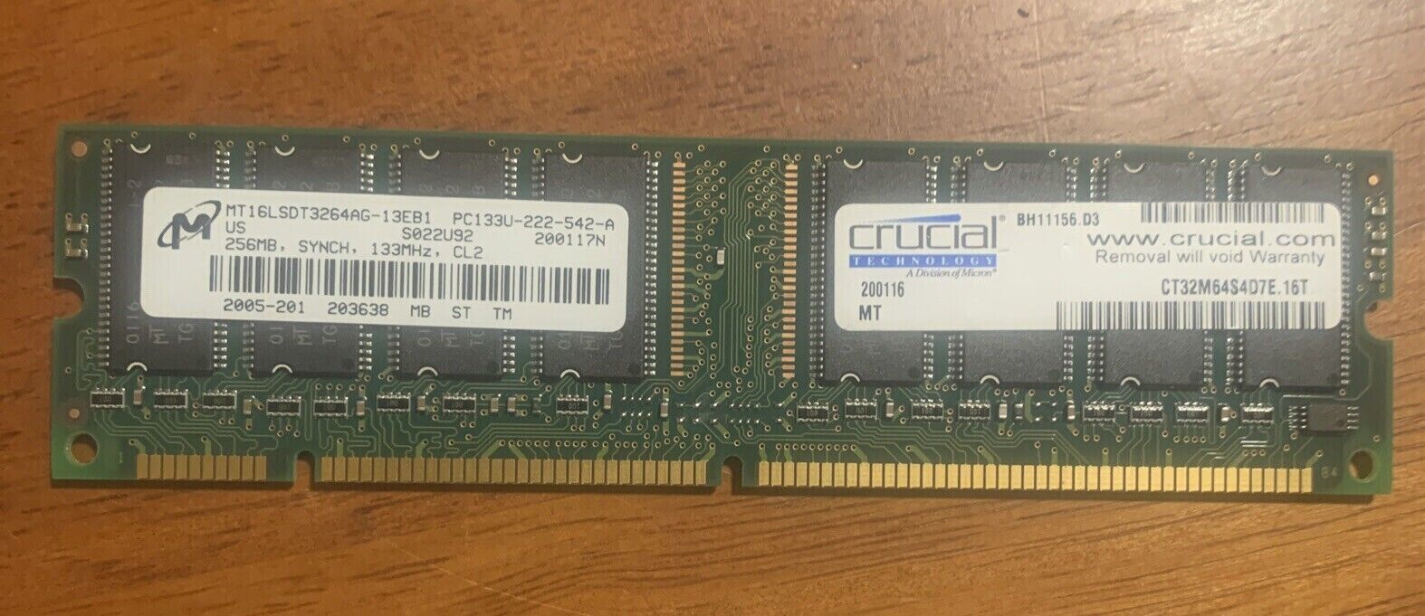Crucial CL11 Mémoire RAM DDR3 8 Go PC3-12800 800 MHz