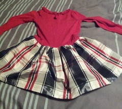 Little Girls Sonoma Red&amp; Plaid  Dress Sz 2t - $13.17