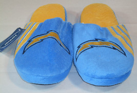 NFL Los Angeles Chargers Stripe Logo Dot Sole Slippers Size L by FOCO - $22.95