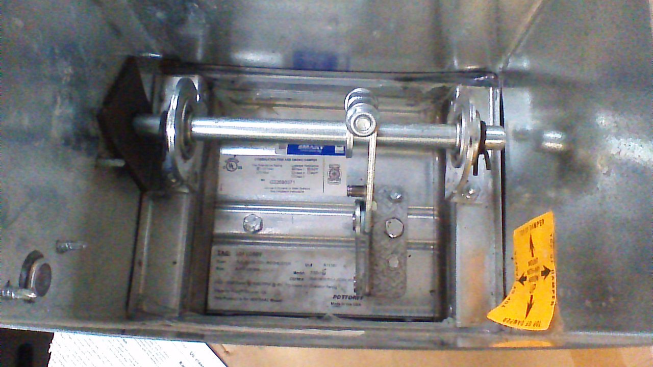 POTTORFF FSD151 FIRE SMOKE DAMPER ASSEMBLY/ 8"X 6"X16" DUCT /FSNF120US