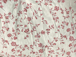 IKEA Hassleklocka White and Red Flowers and Vines Duvet Cover  80" X 84" Full - $29.95