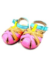 Stride Rite Lil Nandini 2M Baby Girl Strappy Sandals Pink Green Blue Orange Cute - $19.99