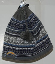 Reebok Team Apparel NFL Licensed Los Angeles Chargers Gray Cuffless Knit... - $17.99