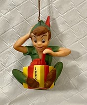 Disney Christmas Ornament Peter Pan Grolier 1995 Dated Porcelain - $9.90