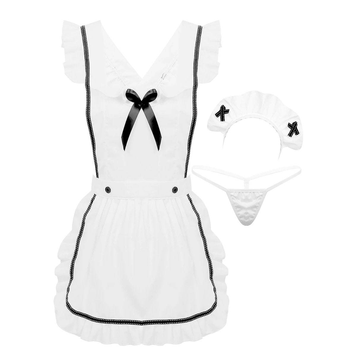 Sexy French Maid Costume Sexy Apron Maid Cosplay Outfits And Sets