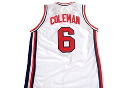 Derrick Coleman #6 Team USA Men Basketball Jersey White Any Size image 2