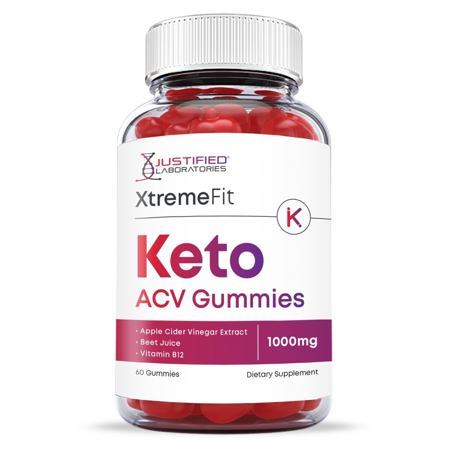 Xtreme Fit Keto ACV Gummies 1000MG Apple Cider Vinegar 300 ...