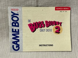 Bugs Bunny Crazy Castle 2 Nintendo Gameboy Game Manual Authentic - $9.89